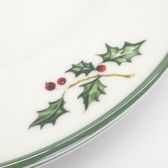 Christopher Radko Holiday Celebrations Dinner Plate Holly Berry Chrismas 11"D 2 - Picture 4 of 6